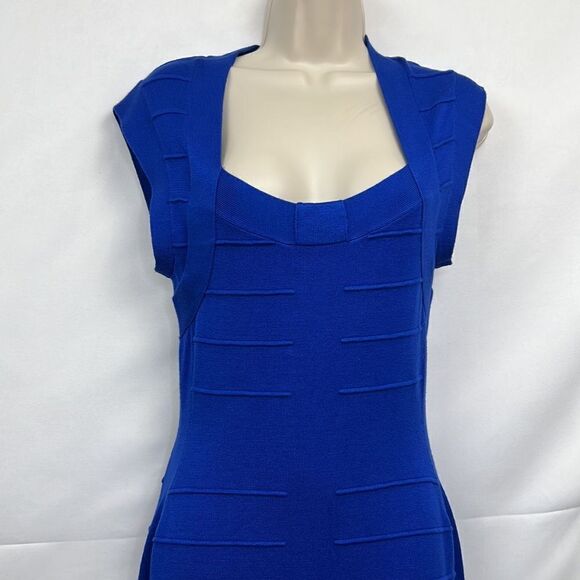 Nicki Minaj Royal blue midi sweater dress size large EUC - Picture 2 of 13